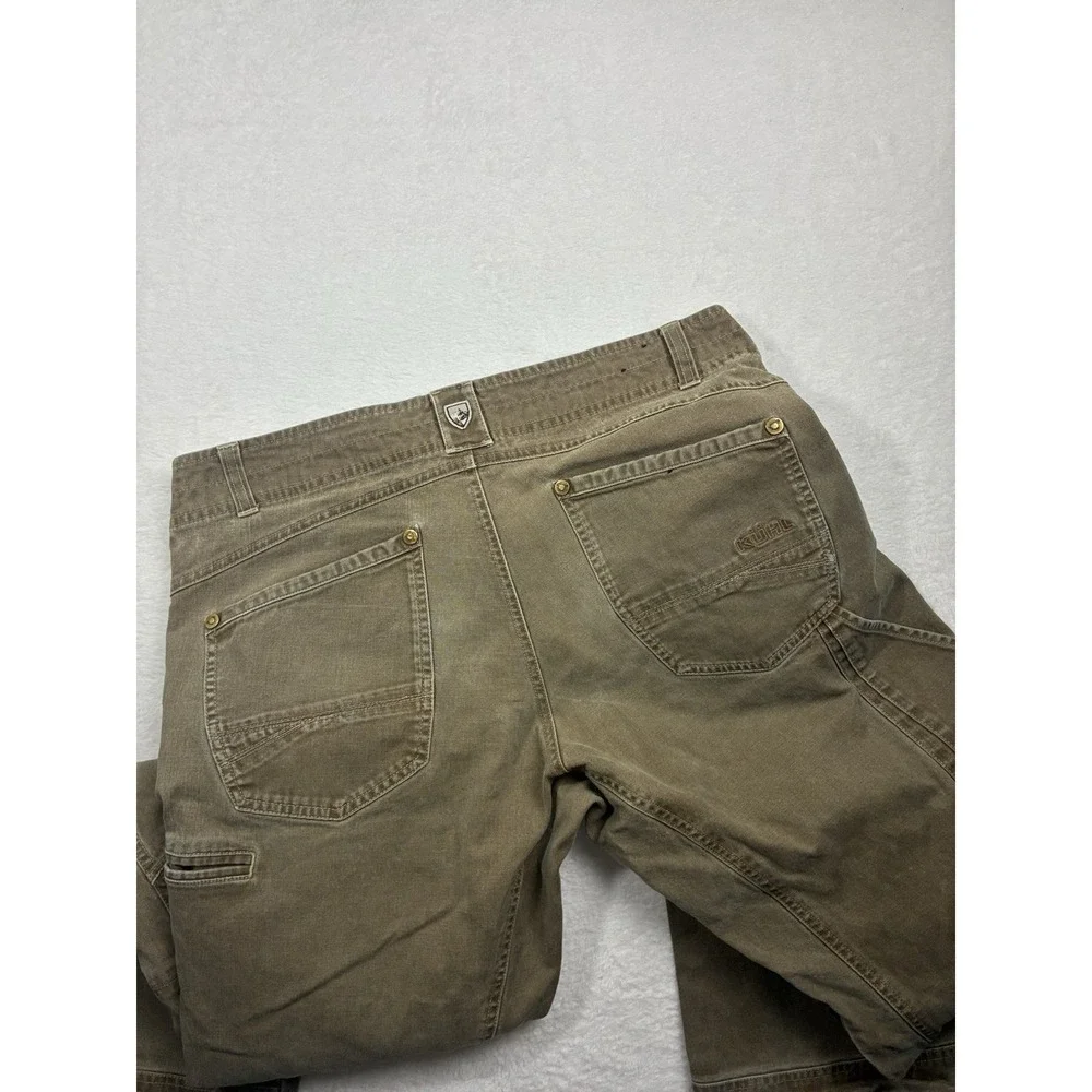 Kuhl The Law Pants Men's 36x32 Patinadye Brown Canvas Hiking Gorpcore
